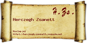 Herczegh Zsanett névjegykártya